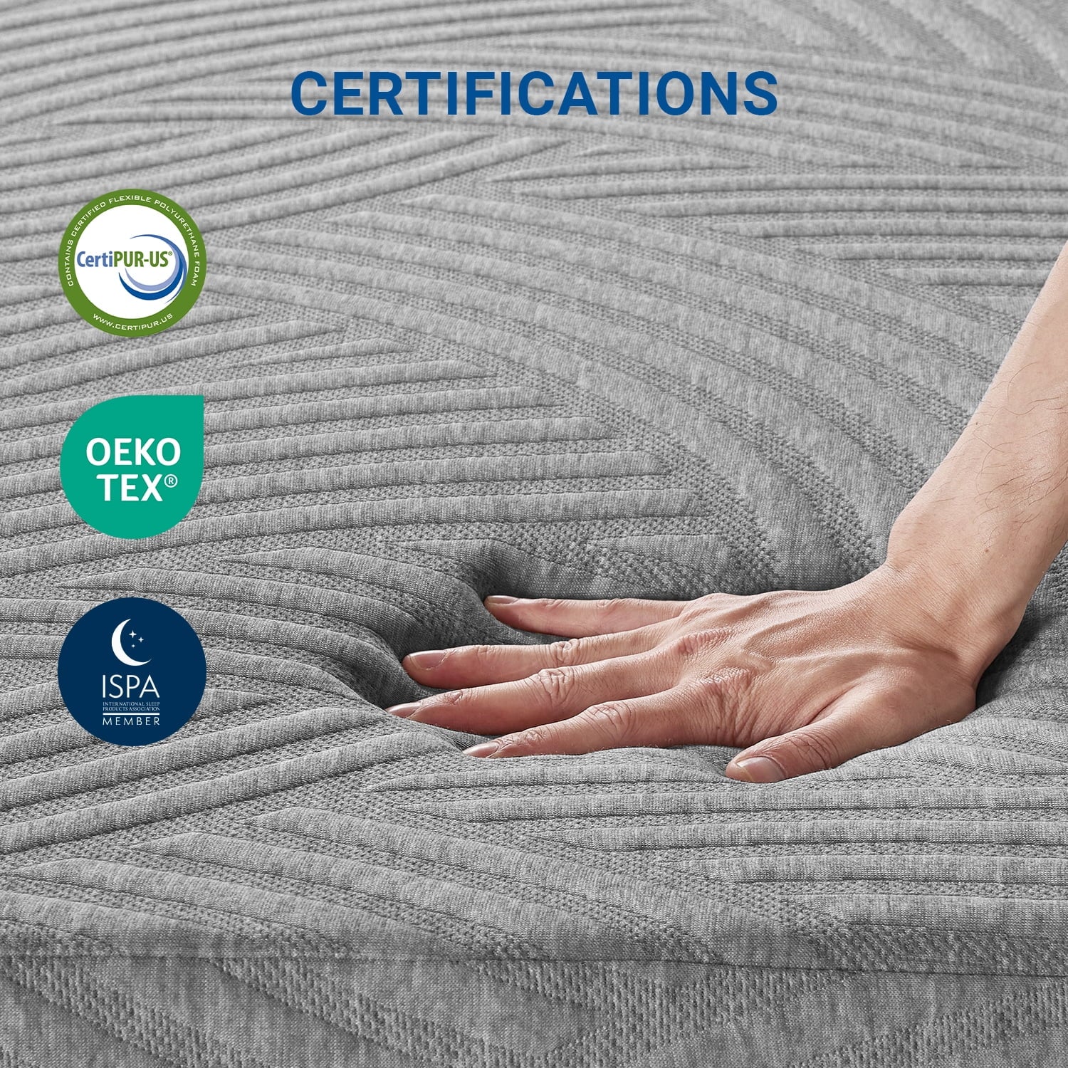 Avenco Essential 8" Medium-Firm Memory Foam Mattress, Full Size